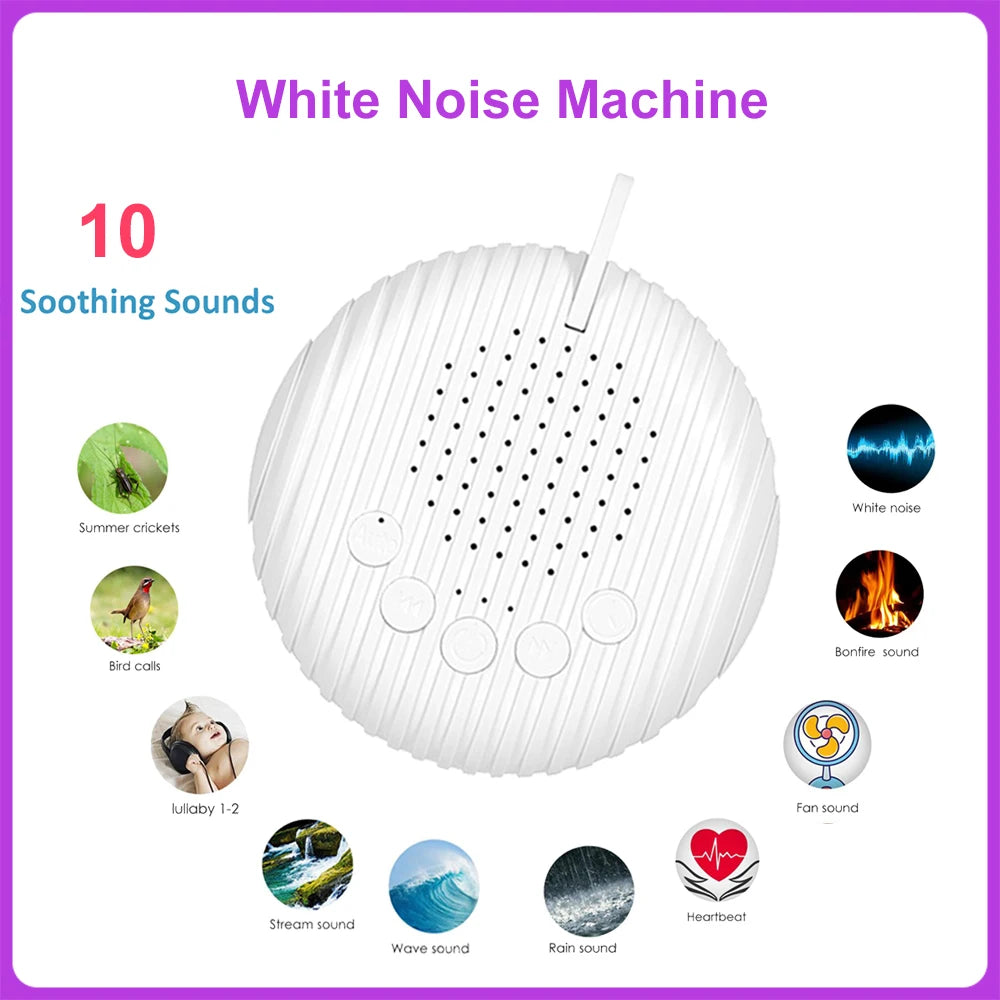 Portable Baby White Noise Machine & Sleep Soother
