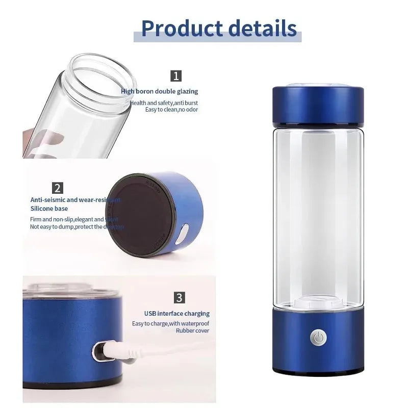 Dingo Portable Hydrogen Water Bottle & Ionizer Generator Cup