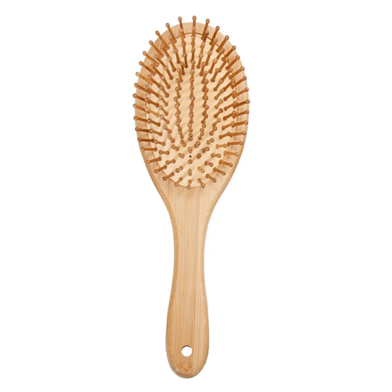 Bamboo Hair Brush Women Styling Hair Comb Hairbrush Wide Teeth Bamboo Combs for Hair Smooth Massage Scalp Brush Barber Comb