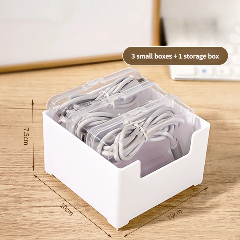 Cable Organizer, Durable Plastic Storage Box, Daily Office Supplies, Miscellaneous Loading Straps and Mobile Device Management