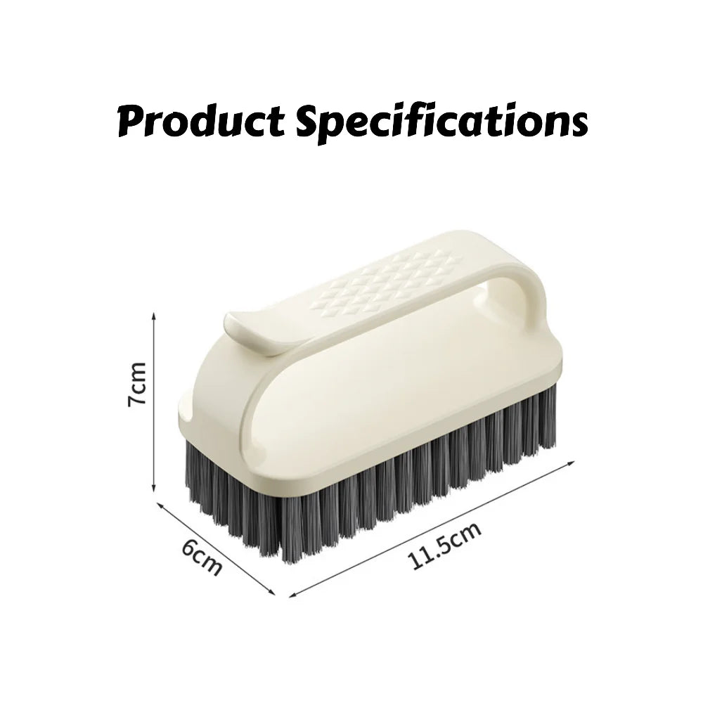 Household Multi-Purpose Cleaning Brush – Dense Bristles, Strong Stain Removal, Versatile Scrubber for Laundry, Shoes & Kitchen
