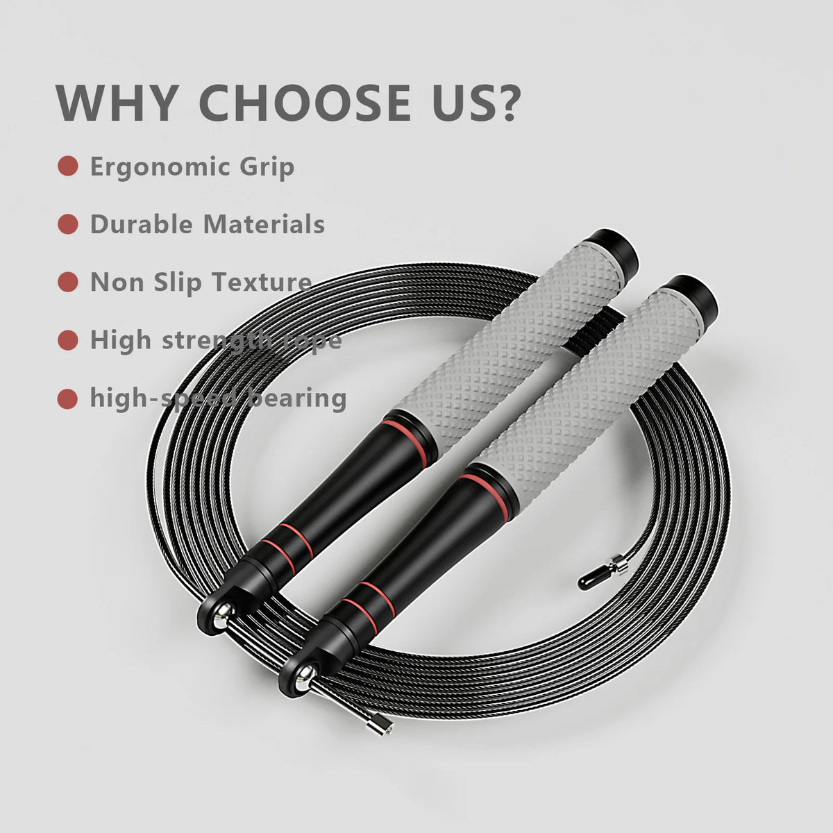 Adjustable Fitness Skipping Rope for Cardio Training