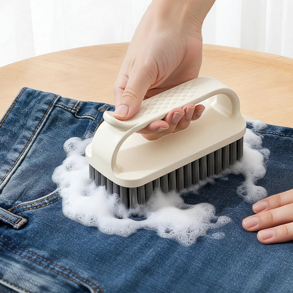 Household Multi-Purpose Cleaning Brush – Dense Bristles, Strong Stain Removal, Versatile Scrubber for Laundry, Shoes & Kitchen