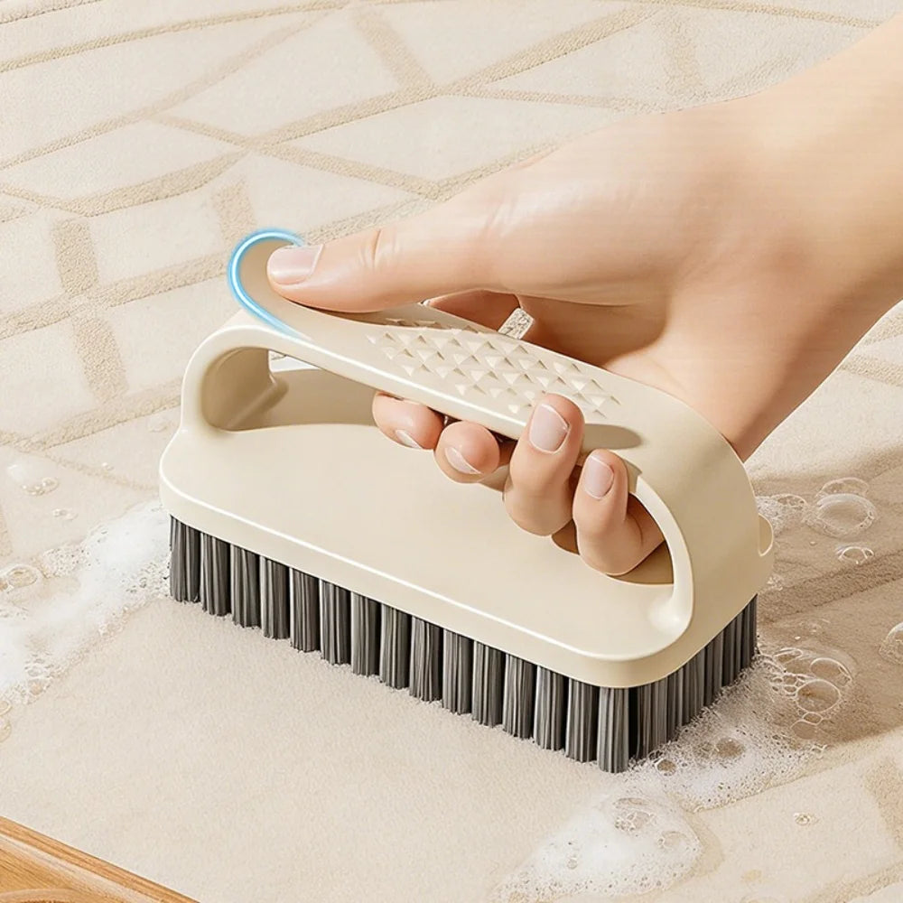 Household Multi-Purpose Cleaning Brush – Dense Bristles, Strong Stain Removal, Versatile Scrubber for Laundry, Shoes & Kitchen