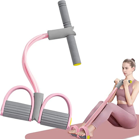 4-Tube Natural Rubber Pedal Tension Resistance Band