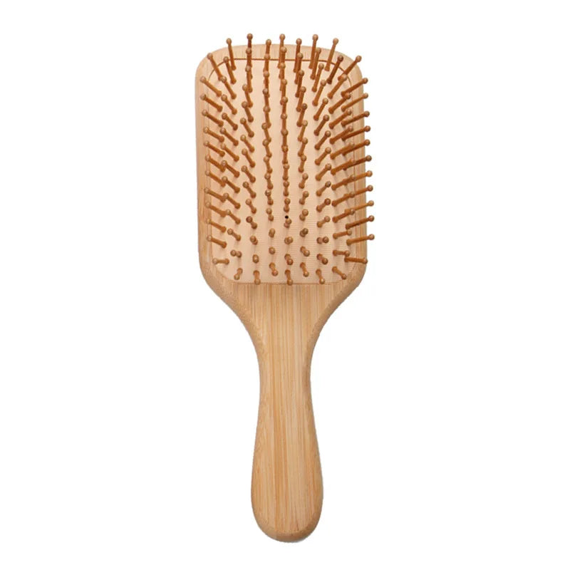 Bamboo Hair Brush Women Styling Hair Comb Hairbrush Wide Teeth Bamboo Combs for Hair Smooth Massage Scalp Brush Barber Comb