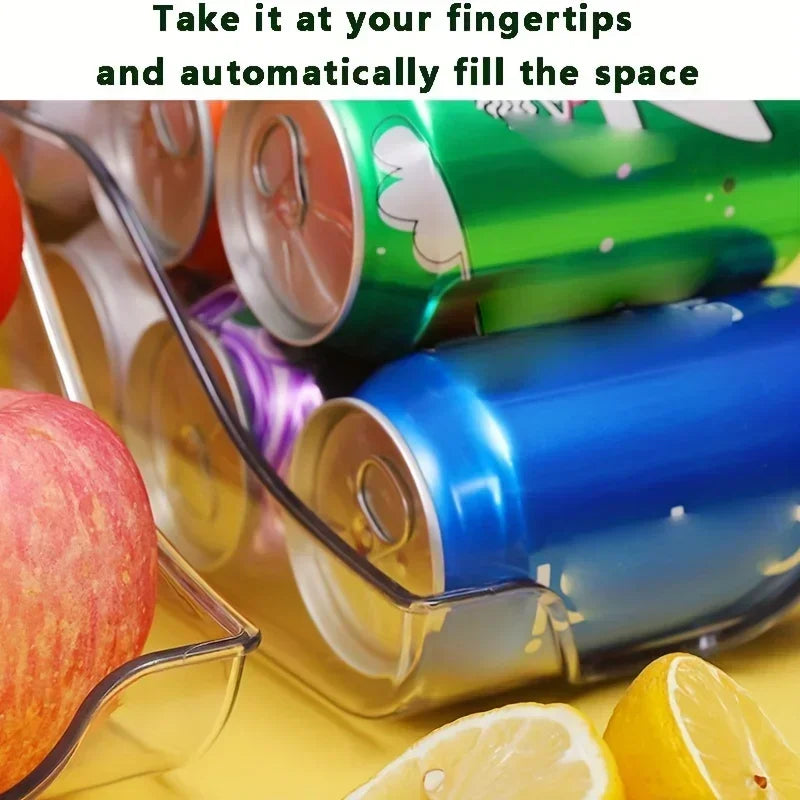 Auto-Dispensing Fridge Organizer Bins & Can Dispenser