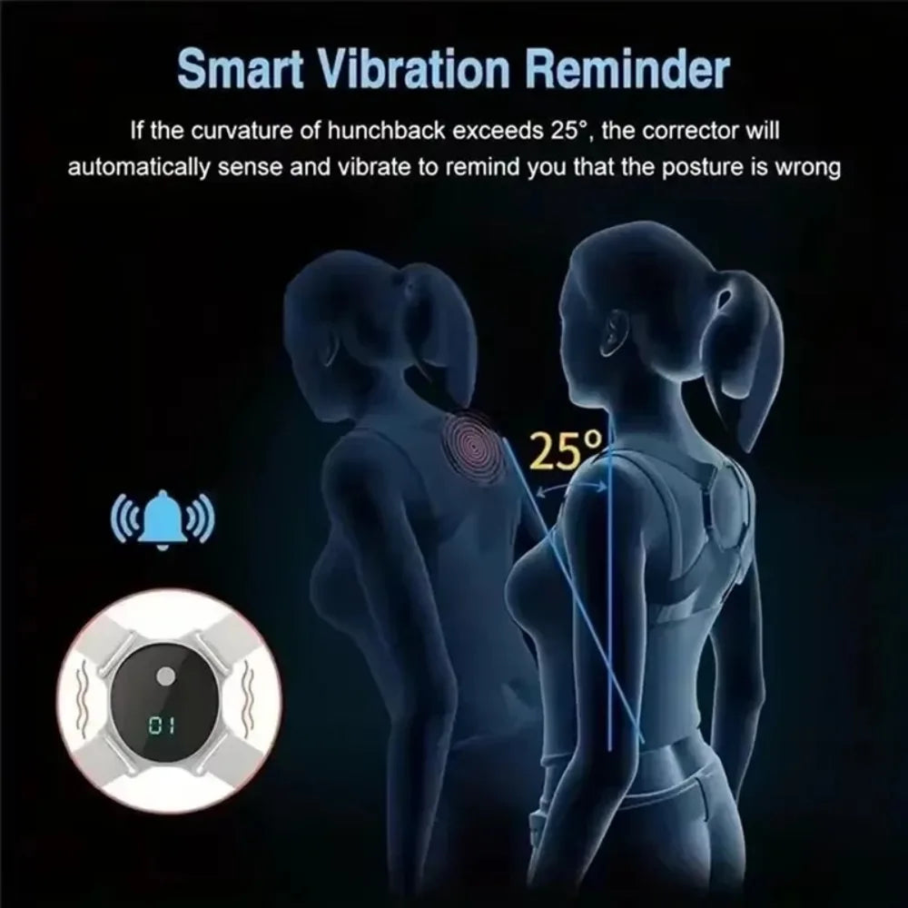 Smart Posture Corrector & Vibration Reminder Brace